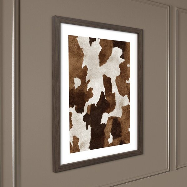 Печатна картина с включена рамка 30x40 cm Cowhide – Styler