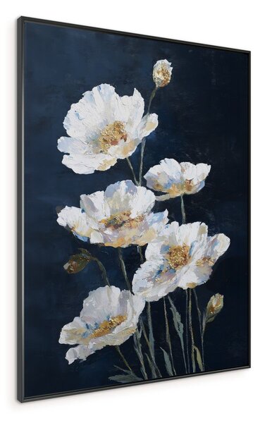 Печатна картина с включена рамка 60x80 cm White Poppies – Styler