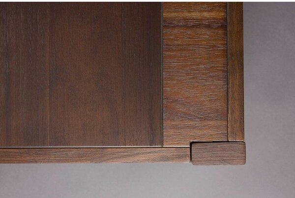 Масичка за кафе от масивна дървесина в тъмно естествен цвят 60x120 cm Bruneau – Dutchbone