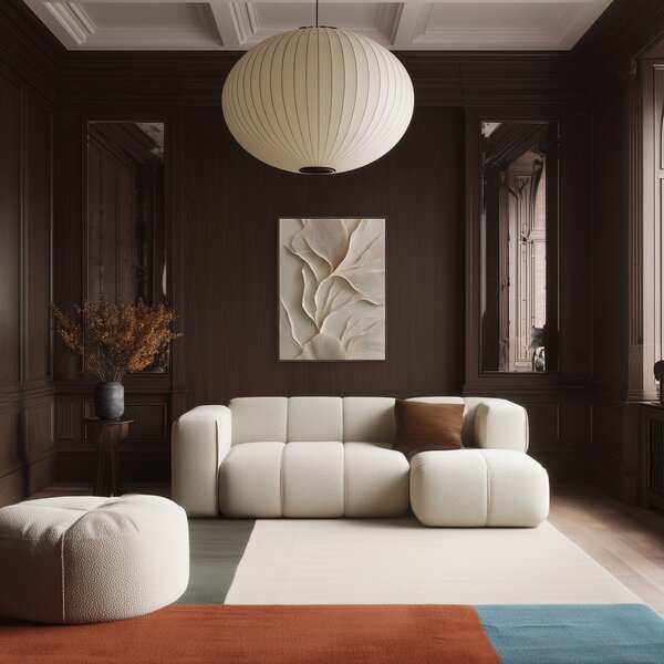 Печатна картина с включена рамка 60x80 cm Gentle Curves – Styler