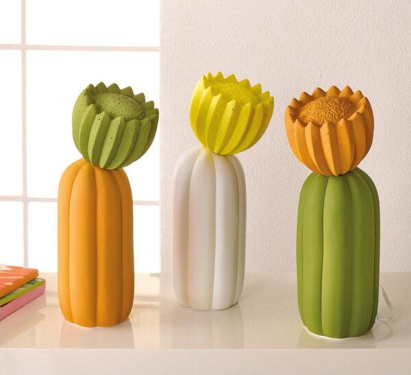Зелена светлинна декорация за контакт ø 10 cm Cactus – Brandani