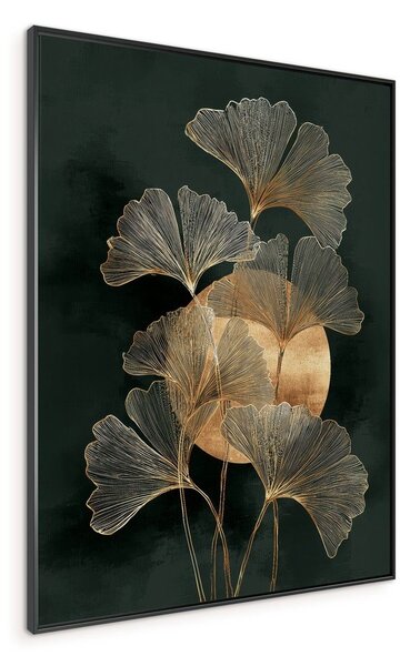 Печатна картина с включена рамка 60x80 cm Gold Ginkgo – Styler