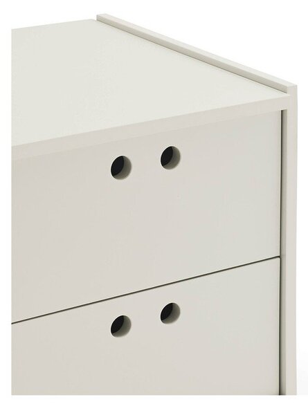 Кремаво шкафче 40x118x40 cm Wally – Teulat