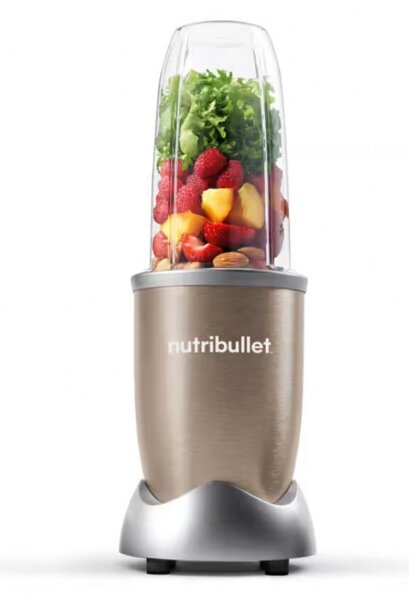 Блендер Nutribullet NB907CP, 900W, 950 мл, Разбиване на лед, Импулс, Без BPA, Шампанско