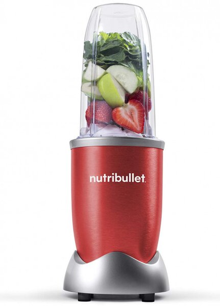 Блендер Nutribullet NB907R, 900W, 950 мл, Разбиване на лед, Импулс, Без BPA, Червен