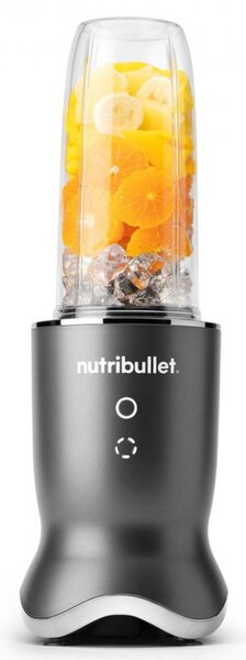 Блендер Nutribullet NB1206DGCC, 1200W, 900 мл, 1 скорост + Pulse, Сензорни бутони, Без BPA, Тъмносив/сребрист