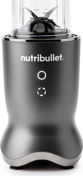 Блендер Nutribullet NB1206DGCC, 1200W, 900 мл, 1 скорост + Pulse, Сензорни бутони, Без BPA, Тъмносив/сребрист