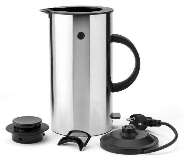 Пластмасова електрическа кана в сребрист цвят 1,5 l EM77 – Stelton