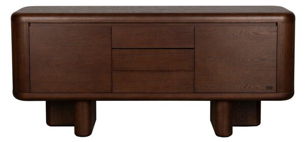 Скрин от декор от ясен в тъмно естествен цвят 160x72x40 cm Herman – Dutchbone
