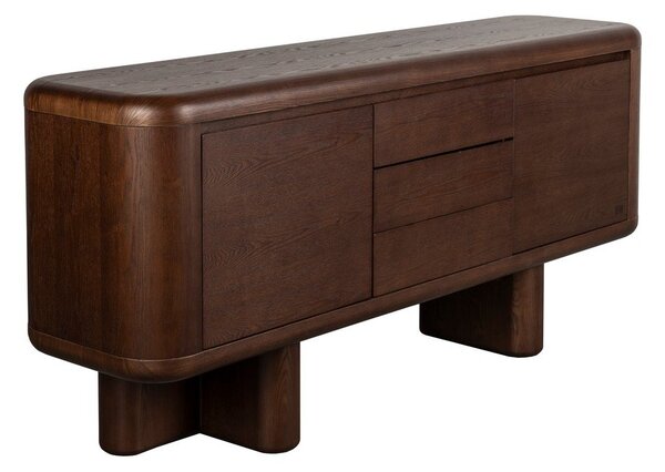 Скрин от декор от ясен в тъмно естествен цвят 160x72x40 cm Herman – Dutchbone