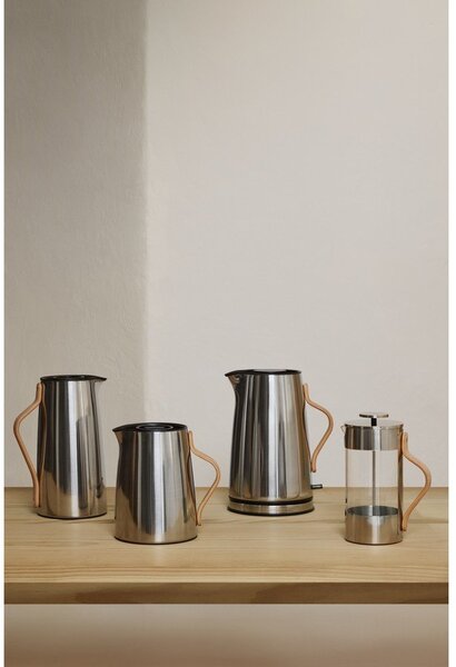 Електрическа кана от неръждаема стомана в сребрист цвят 1,2 l Emma – Stelton