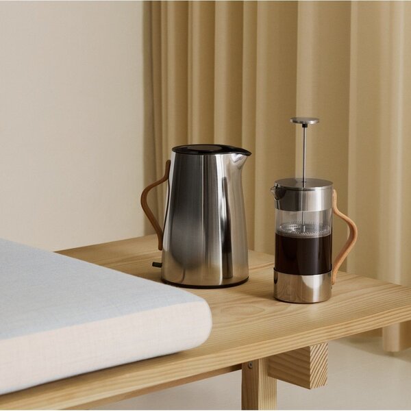 Електрическа кана от неръждаема стомана в сребрист цвят 1,2 l Emma – Stelton
