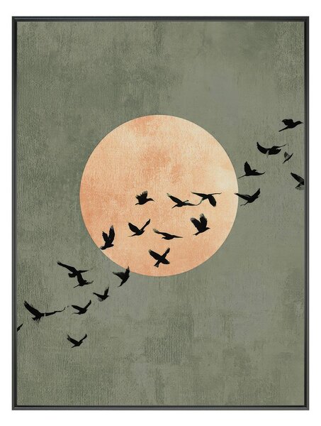 Печатна картина с включена рамка 60x80 cm Midnight Flight – Styler