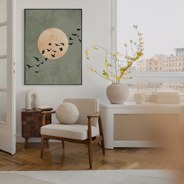 Печатна картина с включена рамка 60x80 cm Midnight Flight – Styler
