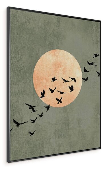 Печатна картина с включена рамка 60x80 cm Midnight Flight – Styler