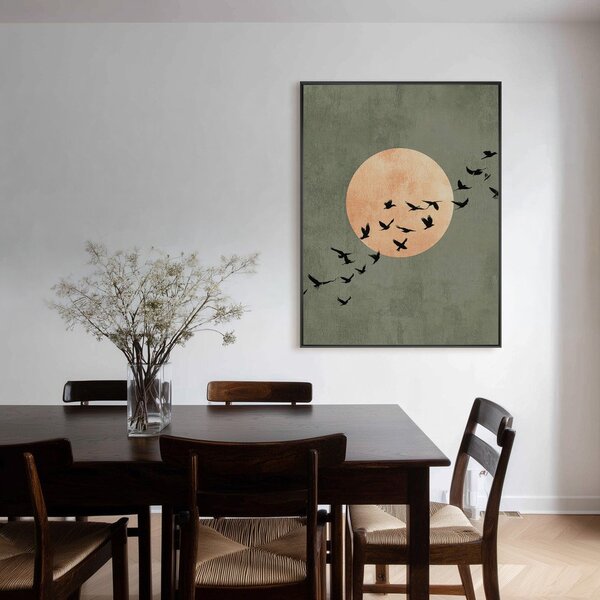 Печатна картина с включена рамка 60x80 cm Midnight Flight – Styler