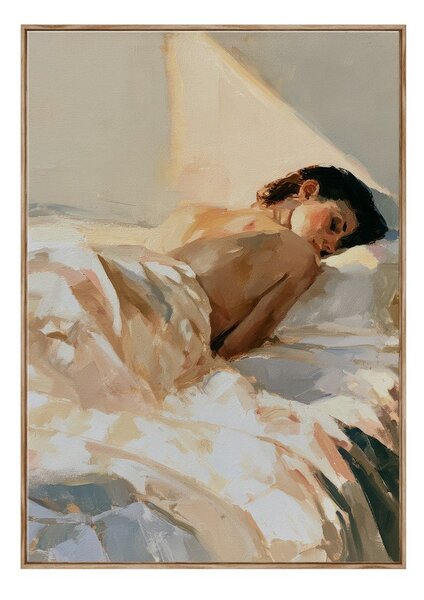 Печатна картина с включена рамка/върху платно 70x100 cm Dreamy Rays – Styler
