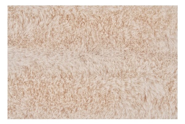 Кремаво одеяло от изкуствена кожа 130x180 cm Galena – House Nordic