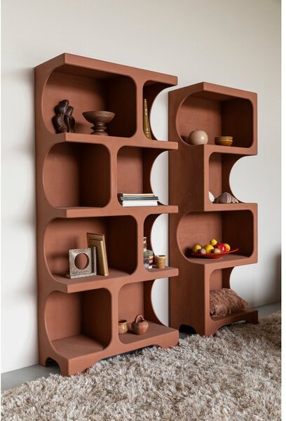 Теракотена библиотека 85x180x37 cm Dundee – Dutchbone