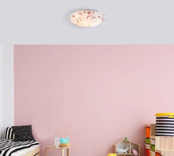 Globo 40609-2 - Плафон NATALIE 2xE27ILLUS/60W/230V диаметър 40 см