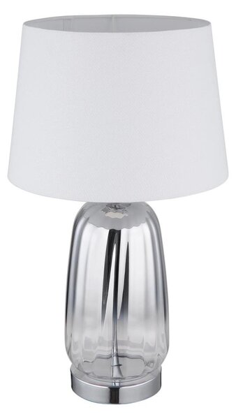 Globo 24142W - Настолна лампа CLASSY 1xE27/40W/230V бяла/сребриста