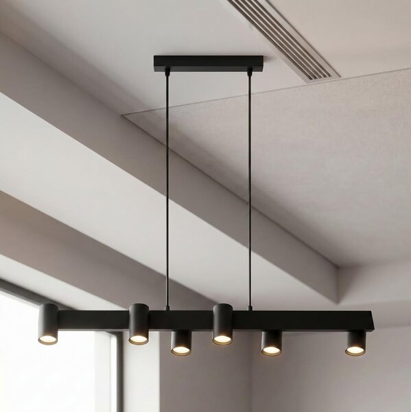 Brilagi - Полилей на кабел SELE 6xGU10/30W/230V черен