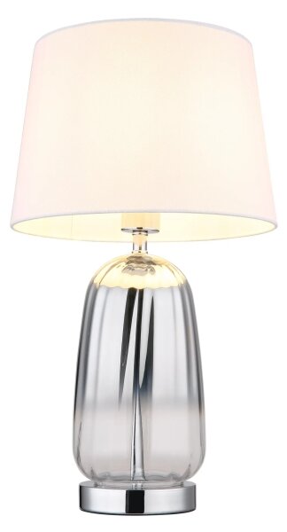 Globo 24142W - Настолна лампа CLASSY 1xE27/40W/230V бяла/сребриста