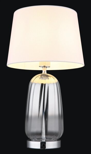 Globo 24142W - Настолна лампа CLASSY 1xE27/40W/230V бяла/сребриста