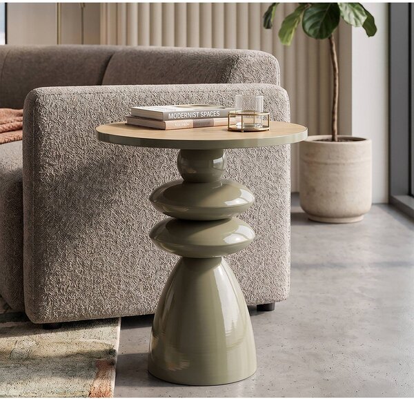 Метална кръгла странична масичка ø 45,5 cm Metal Console – Mauro Ferretti