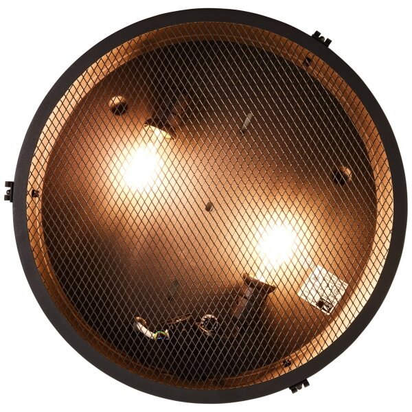 Brilliant - таванно осветително тяло ZOIS 2xE27/28W/230V Ø 42 см черно
