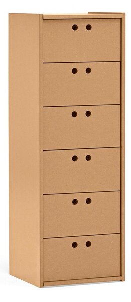 Шкафче в естествен цвят 40x118x40 cm Wally – Teulat