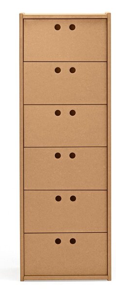 Шкафче в естествен цвят 40x118x40 cm Wally – Teulat