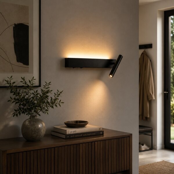 Brilagi - LED стенен точков осветител ARLIX LED/3W/230V + LED/7W черен CRI 90