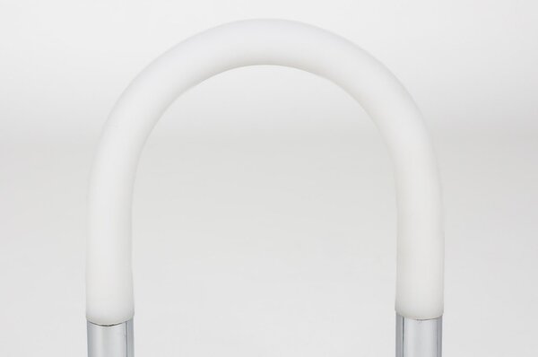 Метална LED затъмняваща се настолна лампа в сребрист цвят (височина 36 cm) Arch – Zuiver
