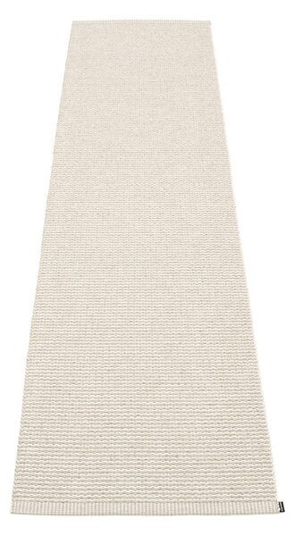 Кремава пътека за открито и закрито 60x250 cm Mono Linen Vanilla – Pappelina