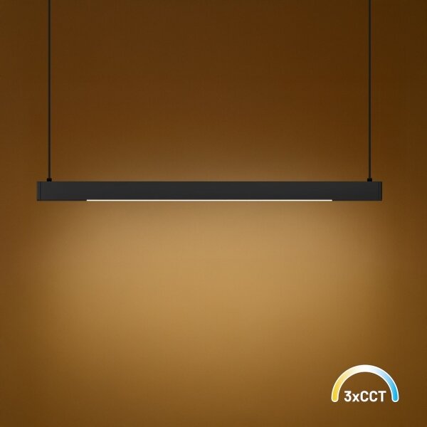 LED полилей на кабел LINEA LED/36W/230V 3000/4000/5700K CRI 90 черен