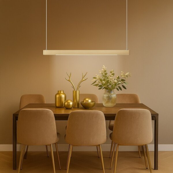 LED полилей на кабел LINEA LED/36W/230V 3000/4000/5700K CRI 90 златист