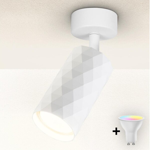 Brilagi - LED RGBW димируемо точково осветително тяло SELE DIAMANT 1xGU10/4,8W/230V бяло