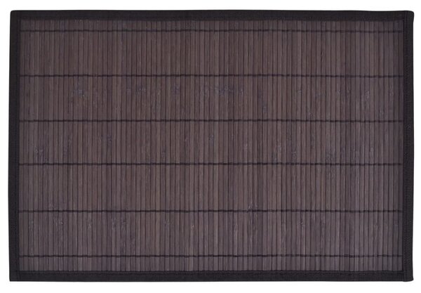 VidaXL 242110 6 Bamboo Placemats 30 x 45 cm Dark Brown