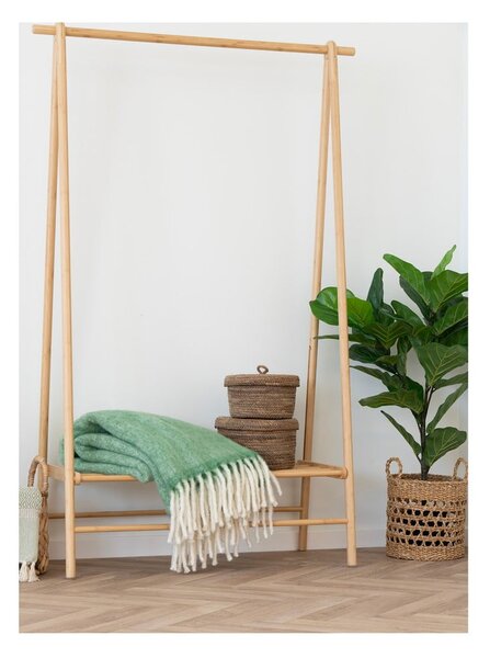Зелено одеяло със смес от вълна 130x170 cm Carmel – House Nordic
