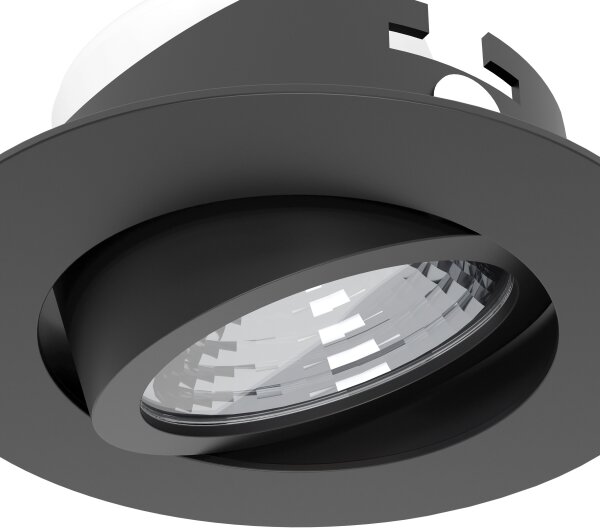 Eglo 902281-комплект 3xLED димируемо вградено таванно осветително тяло SALICETO LED/6,4W/230V диам.8,8cm черно