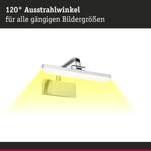 Paulmann 95571 - LED/6W Осветително тяло за картина RENAN 230V 30 см матов хром