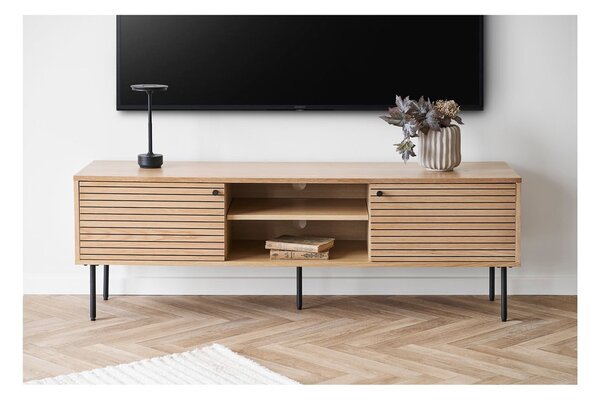 Маса за телевизор от декор от дъб в естествен цвят 40x50x150 cm Kyoto – House Nordic