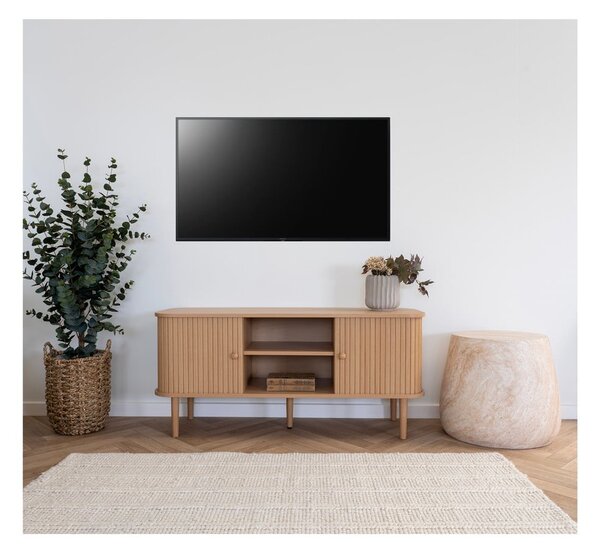 Маса за телевизор от декор от бор в естествен цвят 113x51,5x40 cm Nikko – House Nordic