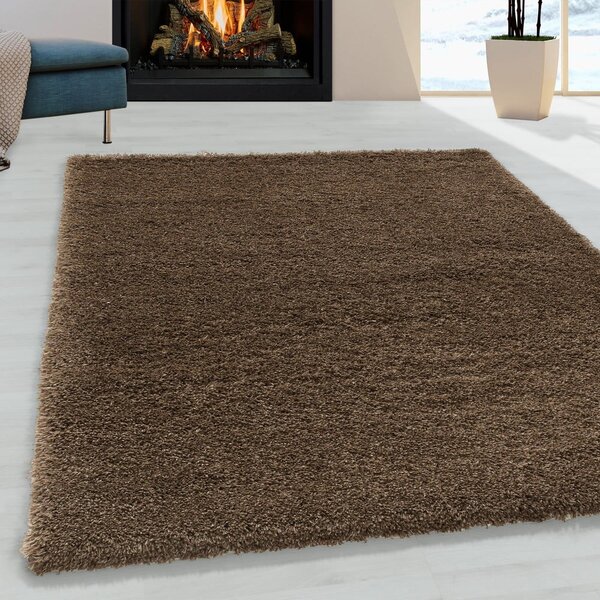 Тъмнокафяв килим 60x110 cm Fluffy – Ayyildiz Carpets