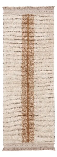 Памучна пътека в тухлен и бежов цвята 80x230 cm Duetto Toffee – Lorena Canals