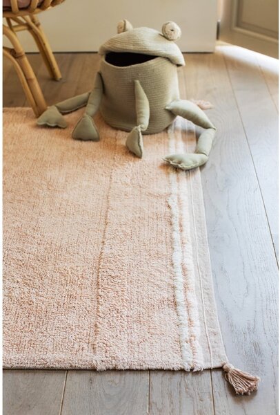 Светлозелена текстилна детска кошница за играчки ø 23x35 cm Fred the Frog – Lorena Canals