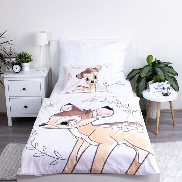 Памучно детско спално бельо за детско креватче 100x135 cm Bambi "Beige" – Jerry Fabrics