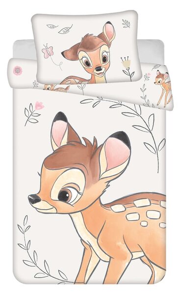 Памучно детско спално бельо за детско креватче 100x135 cm Bambi "Beige" – Jerry Fabrics