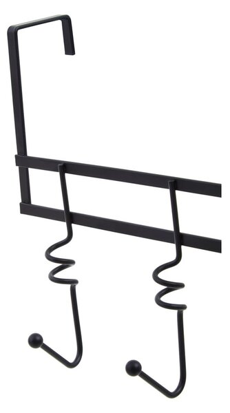 Черен метален стелаж за врата 46 cm Jaxen – Premier Housewares